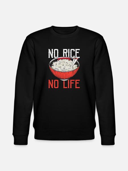 Rice Lovers Asian Cuisine Asia Rice - Stanley/Stella CHANGER Unisex Organic Sweatshirt - black