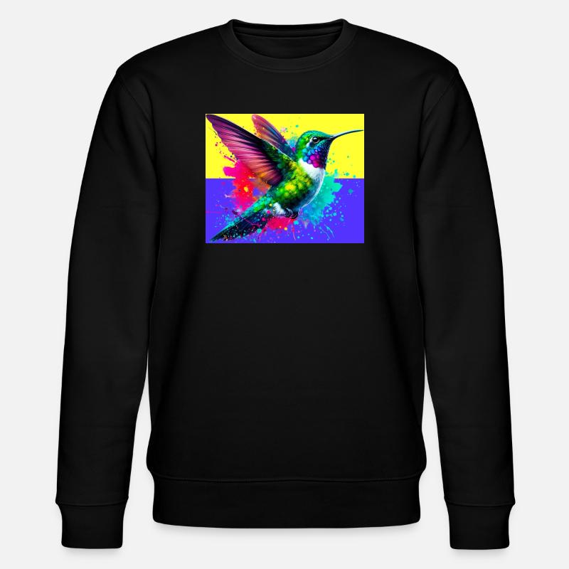 Kolibri - Stanley/Stella Unisex Bio-Sweatshirt CHANGER  - Schwarz