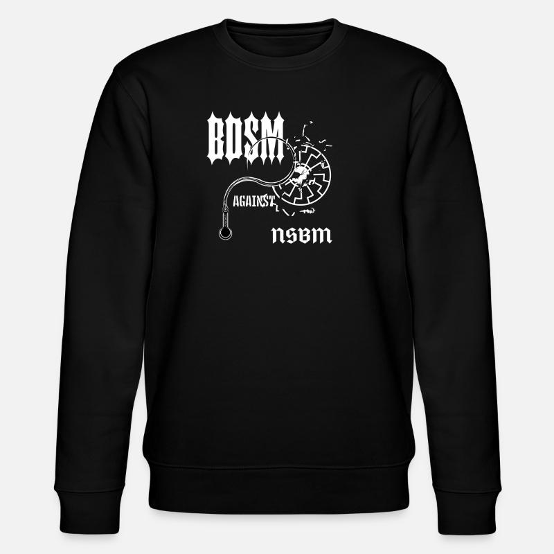 BDSM Gothic Kontrast - Stanley/Stella Unisex Bio-Sweatshirt CHANGER  - Schwarz