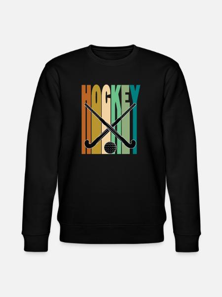 Field Hockey Retro Vintage - Stanley/Stella CHANGER Unisex Organic Sweatshirt - black