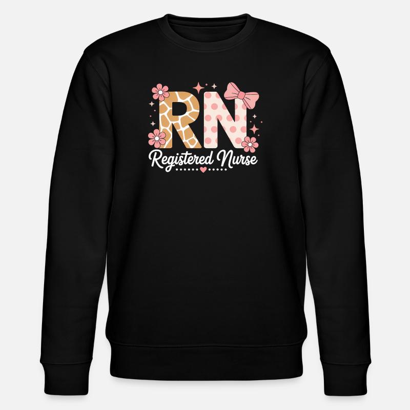 Krankenschwester Sprüche Krankenschwester Geschenk - Stanley/Stella Unisex Bio-Sweatshirt CHANGER  - Schwarz