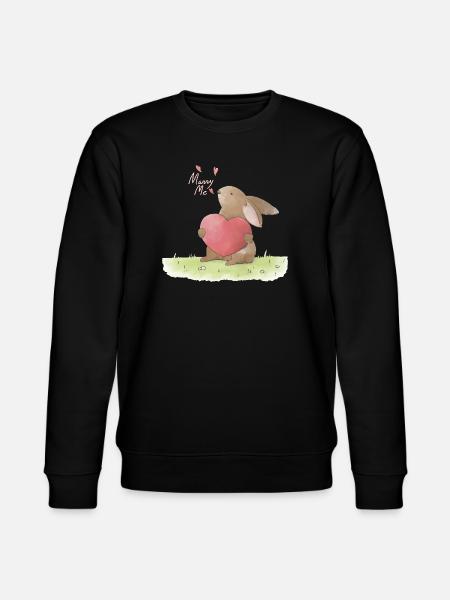 Marriage Proposal Illustration Marry Me Proposal - Stanley/Stella CHANGER Unisex Organic Sweatshirt - black