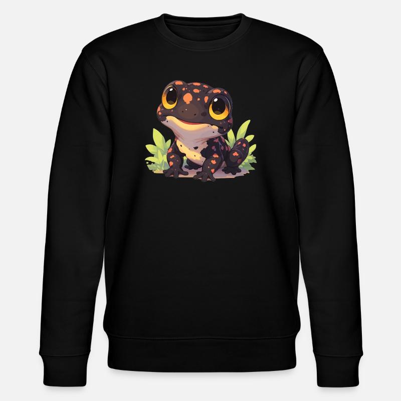 Feuersalamander Salamander - Stanley/Stella Unisex Bio-Sweatshirt CHANGER  - Schwarz