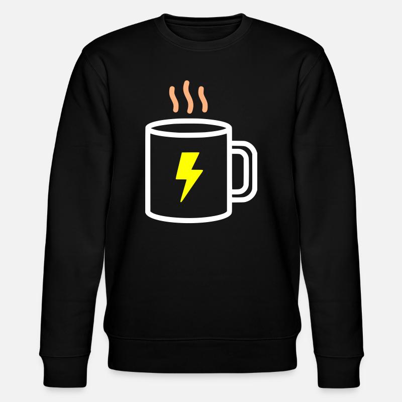 Coffee Mug Energy Blitz - Stanley/Stella CHANGER Unisex Organic Sweatshirt - black