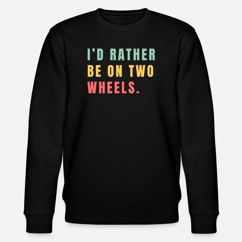 Better on two wheels - Stanley/Stella CHANGER Unisex Organic Sweatshirt - black
