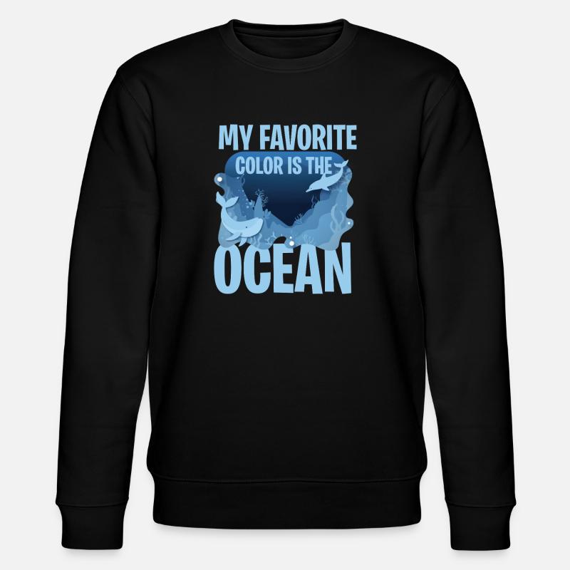 Ma couleur préférée : mer - Sweat bio CHANGER Stanley/Stella Unisexe - noir