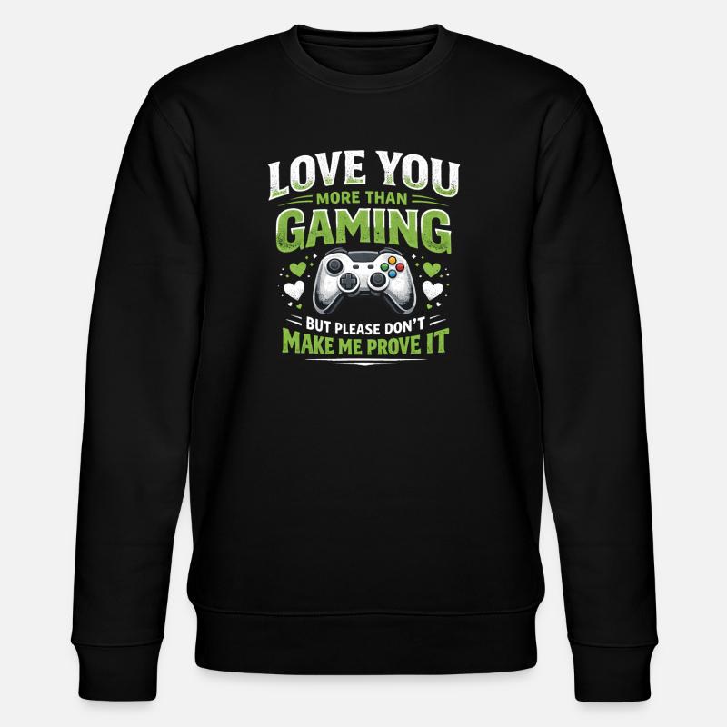 Lustiger Videospiel-Gamer-Konsolen-Controller-Humor - Stanley/Stella Unisex Bio-Sweatshirt CHANGER - Schwarz
