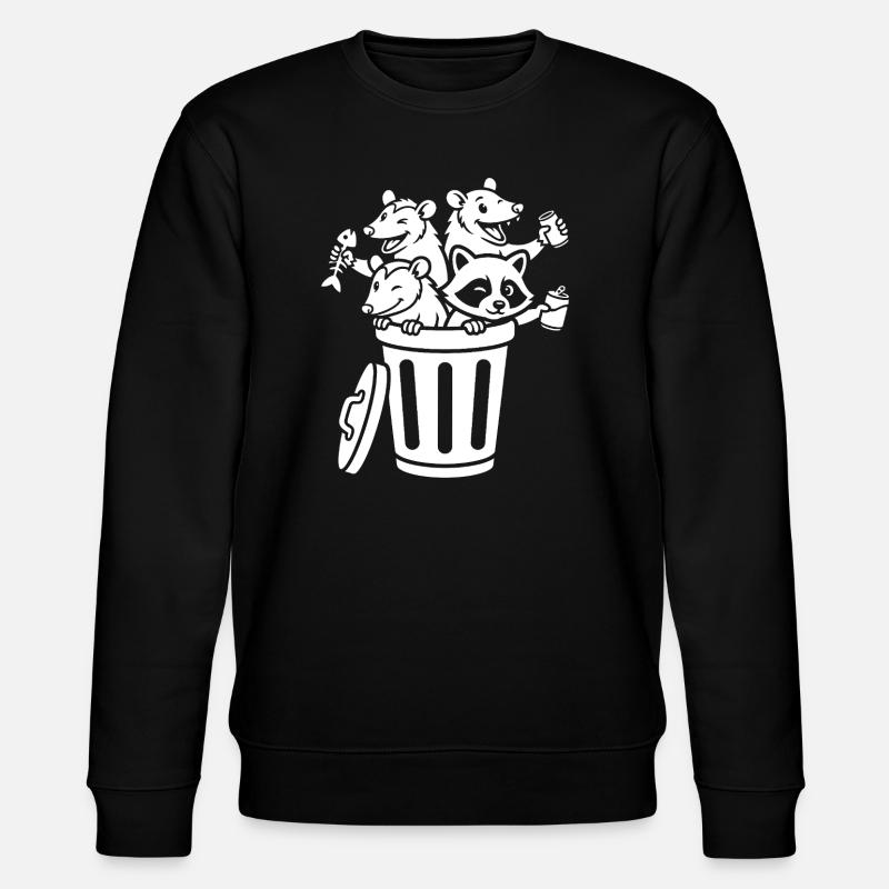 Garbage Can Aisle - Stanley/Stella CHANGER Unisex Organic Sweatshirt - black