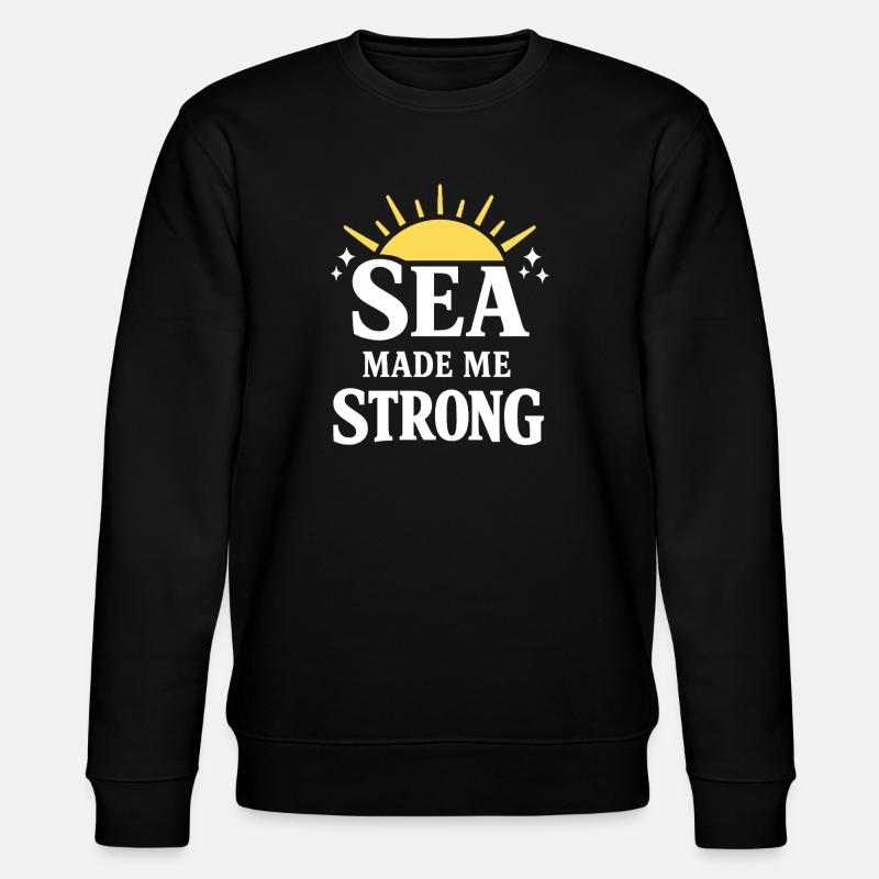 Seemannschaftsgeschenk Für Deckhand Ocean Work - Stanley/Stella Unisex Bio-Sweatshirt CHANGER - Schwarz