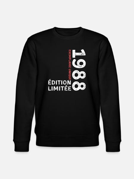 Typografischer Stil von 1988 - Stanley/Stella Unisex Bio-Sweatshirt CHANGER  - Schwarz