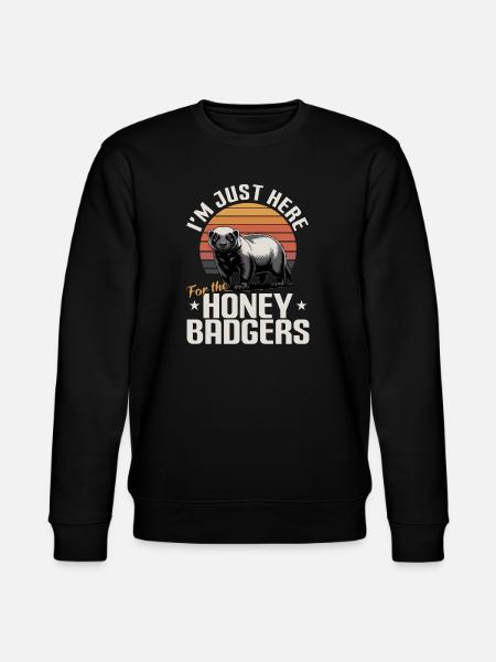 Funny Honey Badger - Stanley/Stella Unisex Bio-Sweatshirt CHANGER - Schwarz