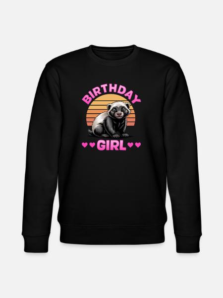 Funny Honey Badger - Stanley/Stella Unisex Bio-Sweatshirt CHANGER - Schwarz