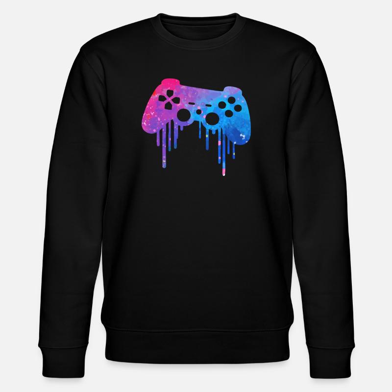 Gaming splash - Stanley/Stella Unisex Bio-Sweatshirt CHANGER  - Schwarz