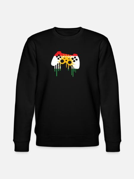 Kurdistan flag gamer - Stanley/Stella CHANGER Unisex Organic Sweatshirt - black