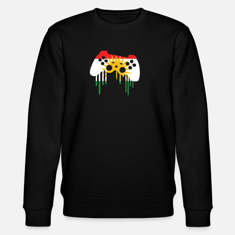 Kurdistan flag gamer - Stanley/Stella Unisex Bio-Sweatshirt CHANGER  - Schwarz