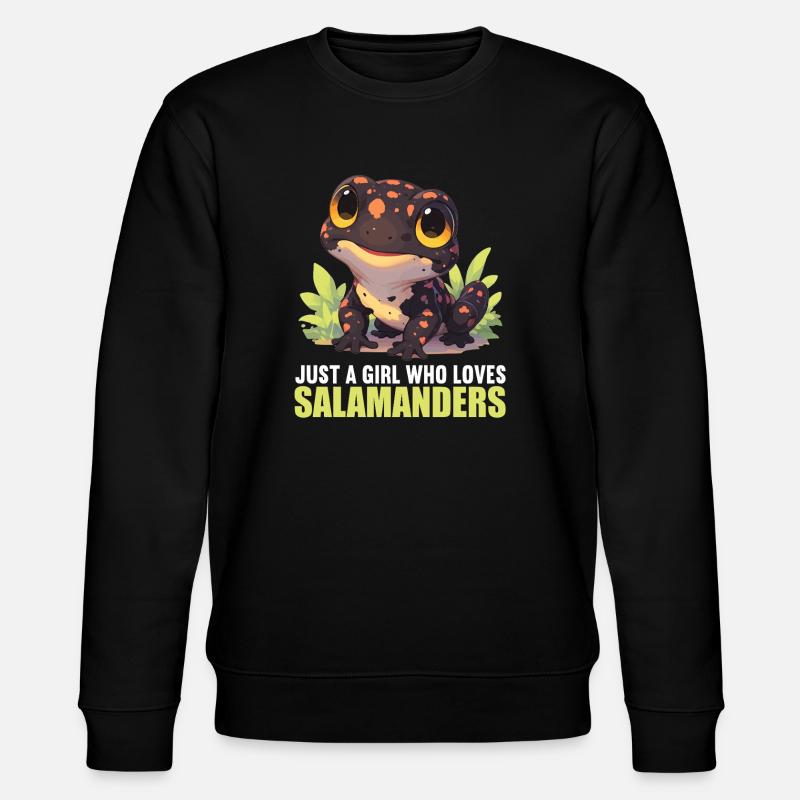 Feuersalamander Salamander - Stanley/Stella Unisex Bio-Sweatshirt CHANGER  - Schwarz