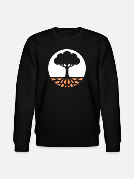 Baum des Lebens Wurzeln - Stanley/Stella Unisex Bio-Sweatshirt CHANGER  - Schwarz