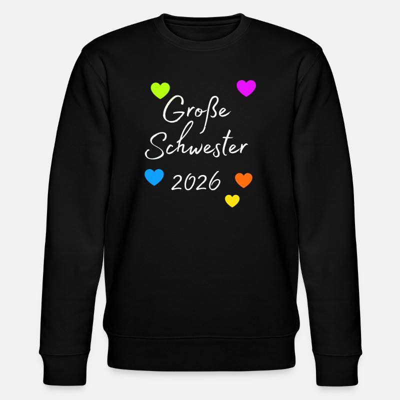 Grande Sœur 2026 Pression cardiaque - Sweat bio CHANGER Stanley/Stella Unisexe - noir