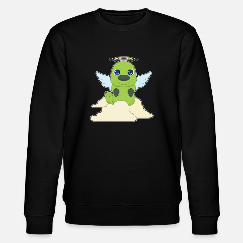 Ailes d’ange chenille - Sweat bio CHANGER Stanley/Stella Unisexe - noir