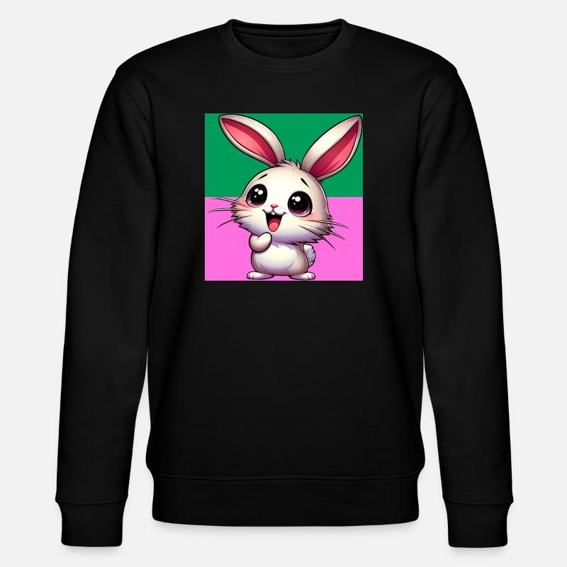 rabbit - Stanley/Stella CHANGER Unisex Organic Sweatshirt - black