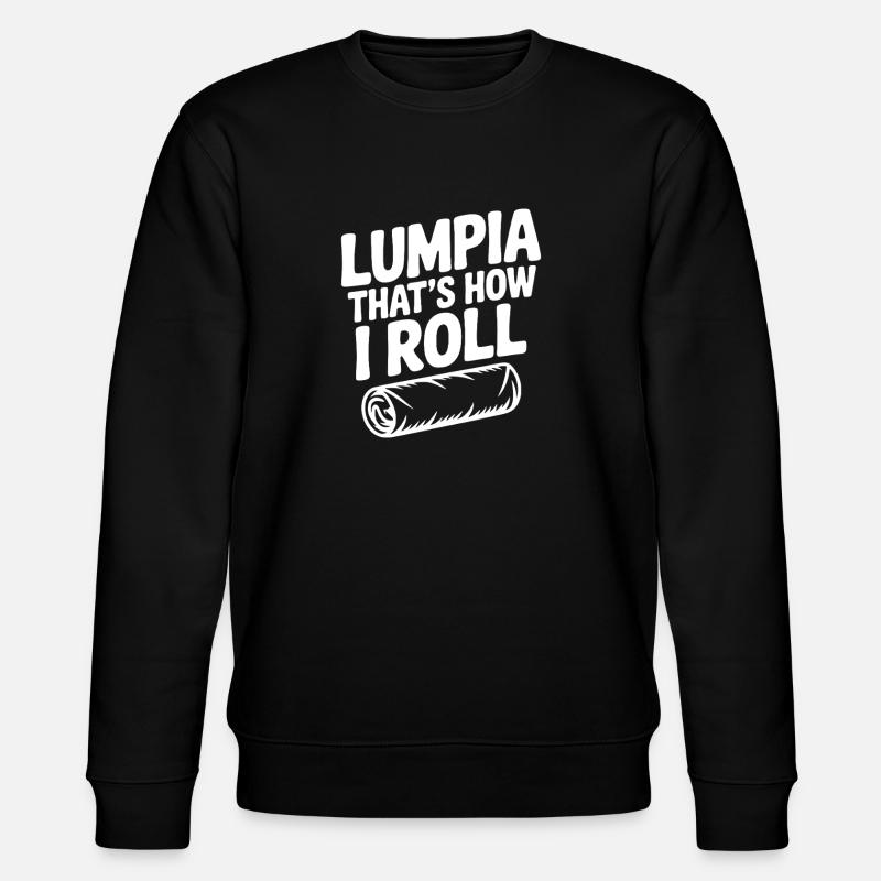 Lumpia So rolle ich - Stanley/Stella Unisex Bio-Sweatshirt CHANGER  - Schwarz