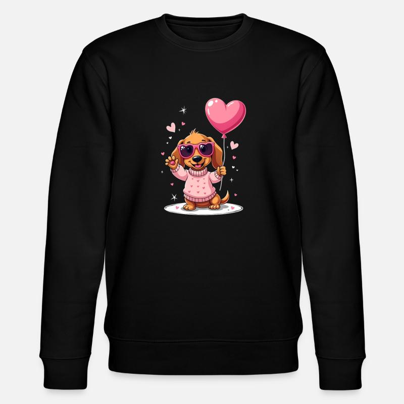 Dackel Dachshund Tekel - Stanley/Stella CHANGER Unisex Organic Sweatshirt - black