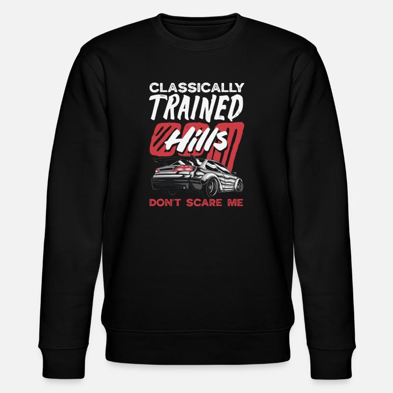 Manual car, classically trained - Stanley/Stella CHANGER Unisex Organic Sweatshirt - black