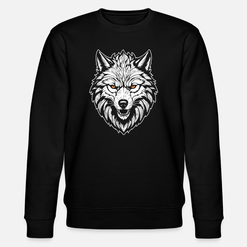 Wolf - Stanley/Stella CHANGER Unisex Organic Sweatshirt - black