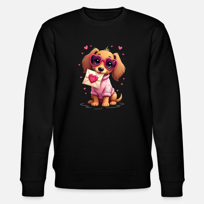 Dackel Dachshund Tekel - Stanley/Stella Unisex Bio-Sweatshirt CHANGER - Schwarz