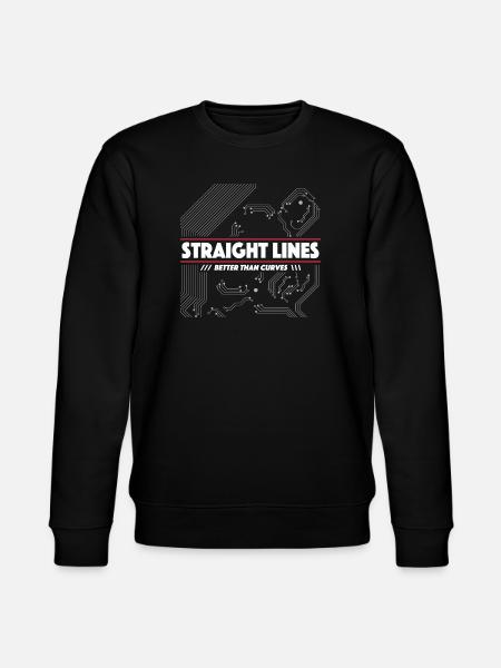 Straight lines instead of curves - Stanley/Stella CHANGER Unisex Organic Sweatshirt - black