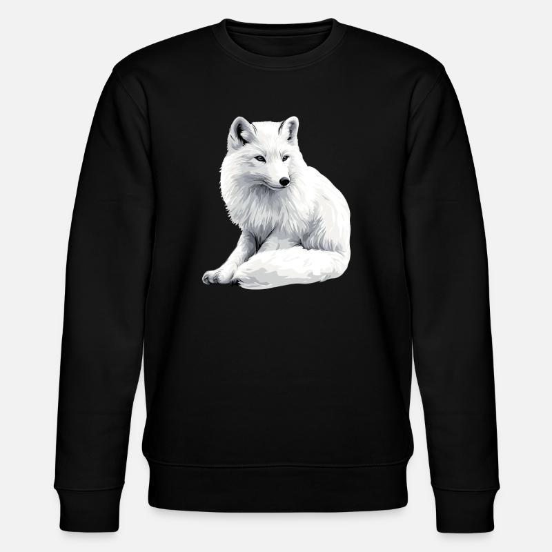 Snow fox - Stanley/Stella CHANGER Unisex Organic Sweatshirt - black