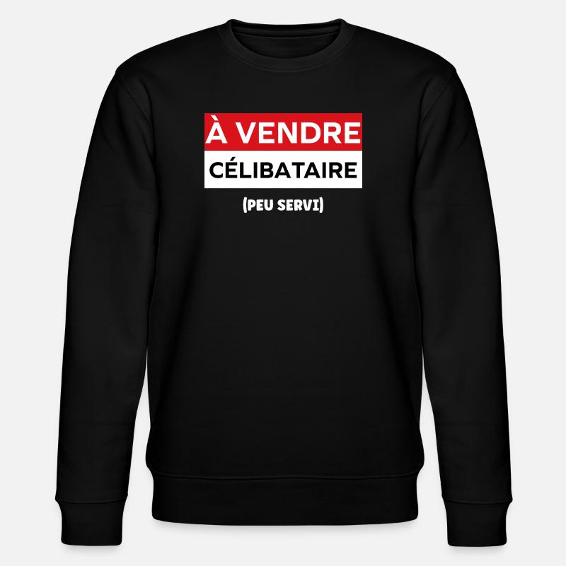 bachelor - Stanley/Stella CHANGER Unisex Organic Sweatshirt - black