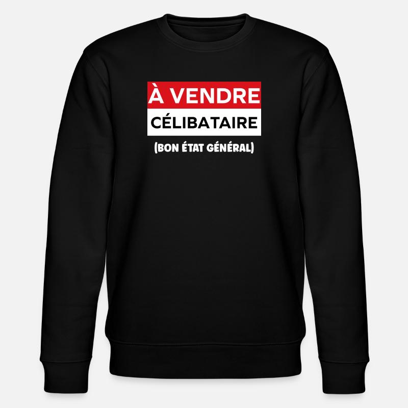 célibataire - Sweat bio CHANGER Stanley/Stella Unisexe - noir