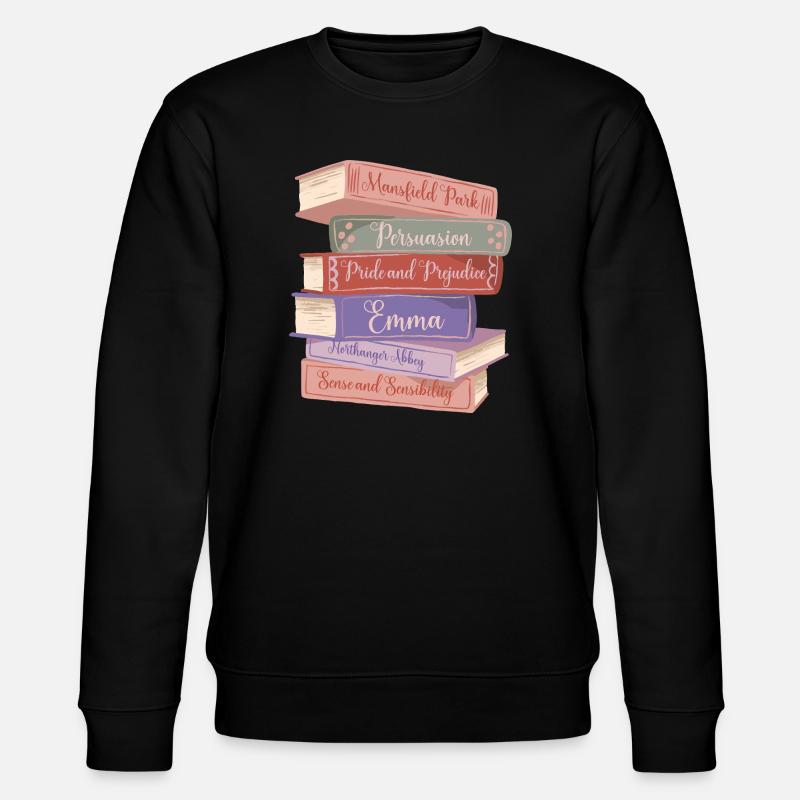 Les romans V de Jane Austen - Sweat bio CHANGER Stanley/Stella Unisexe - noir