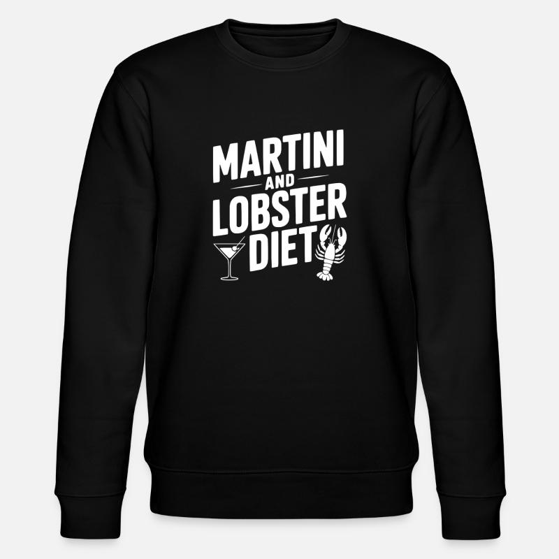 Martini- und Hummerdiät - Stanley/Stella Unisex Bio-Sweatshirt CHANGER  - Schwarz