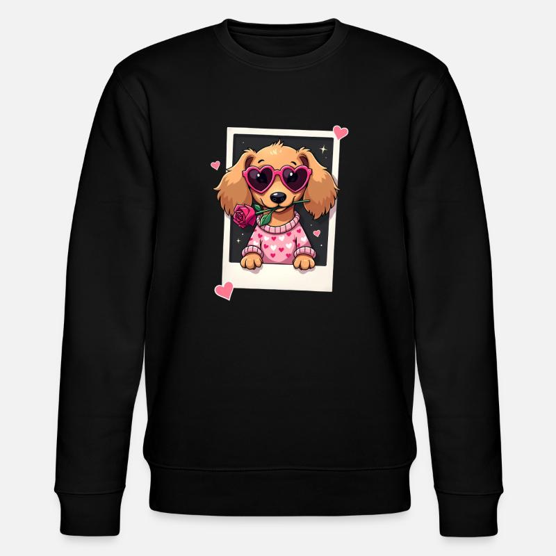 Dackel Dachshund Tekel - Stanley/Stella Unisex Bio-Sweatshirt CHANGER  - Schwarz
