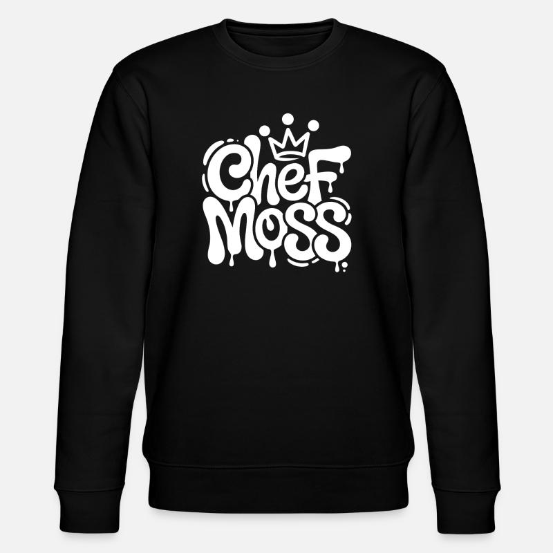 Chef Moss Graffiti Crown - Stanley/Stella CHANGER Unisex Organic Sweatshirt - black