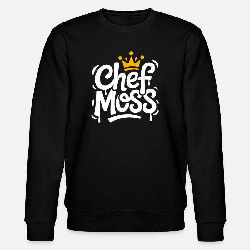 Chefmoss King's Crown - Stanley/Stella CHANGER Unisex Organic Sweatshirt - black