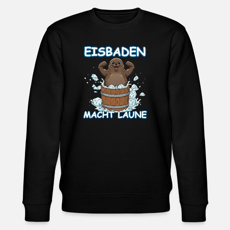 Phoque de bain de glace - Sweat bio CHANGER Stanley/Stella Unisexe - noir