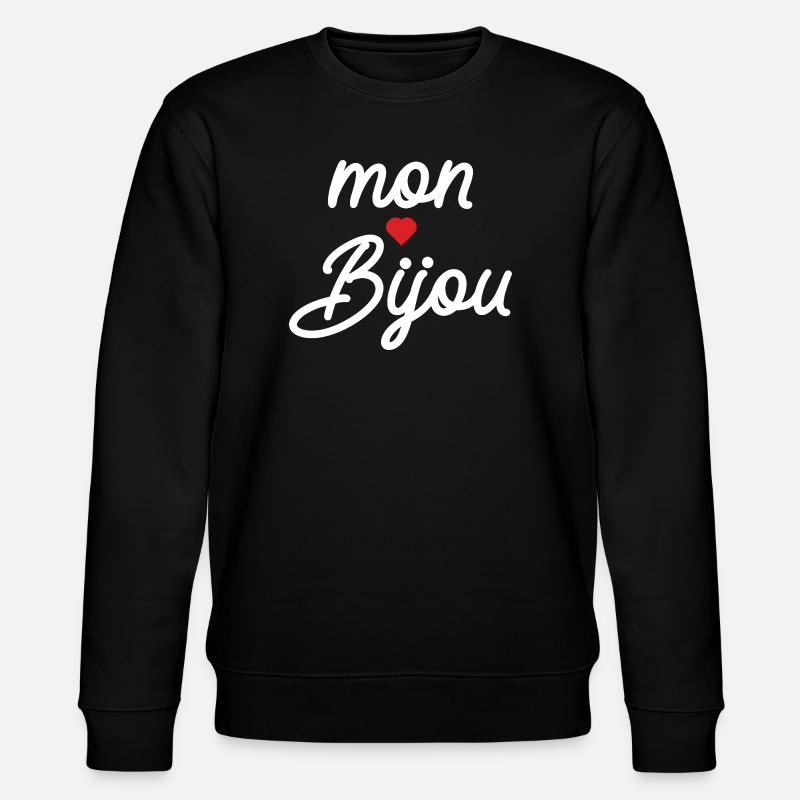 Mein Juwelenherz-Skript - Stanley/Stella Unisex Bio-Sweatshirt CHANGER - Schwarz