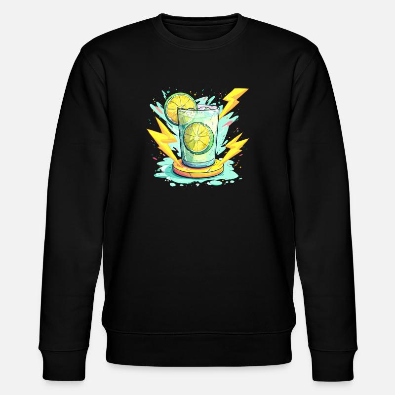 Zitrus-Schock Glasdesign - Stanley/Stella Unisex Bio-Sweatshirt CHANGER  - Schwarz