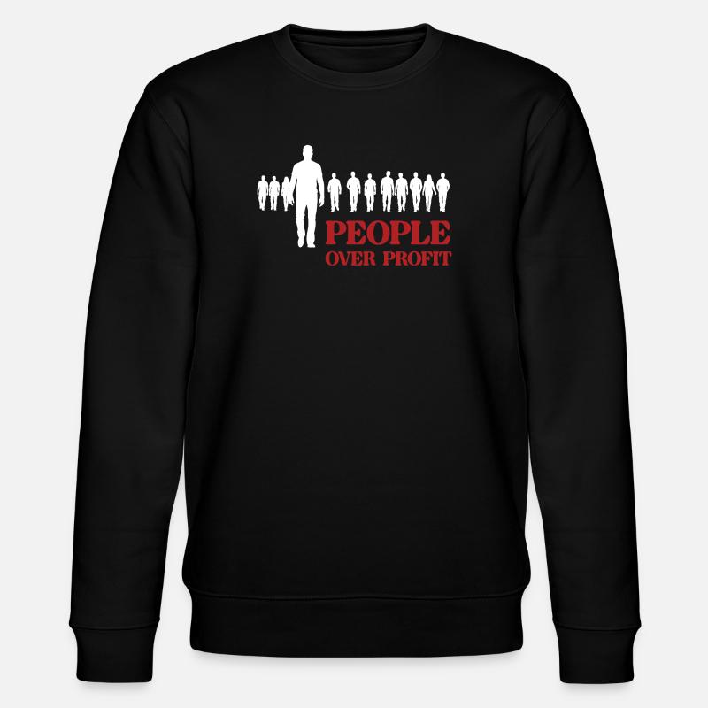 Les gens plutôt que le profit - Sweat bio CHANGER Stanley/Stella Unisexe - noir