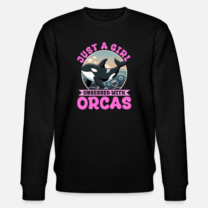 Orca drôle - Sweat bio CHANGER Stanley/Stella Unisexe - noir