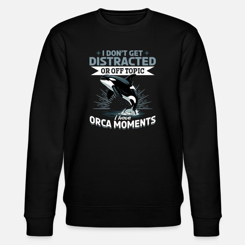 Orca drôle - Sweat bio CHANGER Stanley/Stella Unisexe - noir