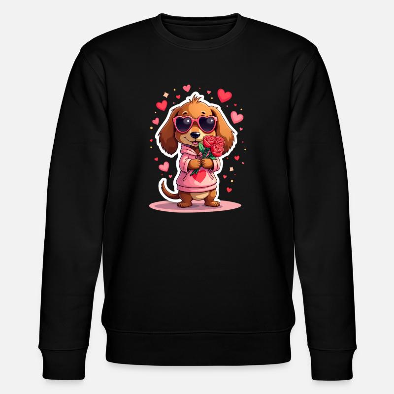 Dackel Dachshund Tekel - Stanley/Stella CHANGER Unisex Organic Sweatshirt - black