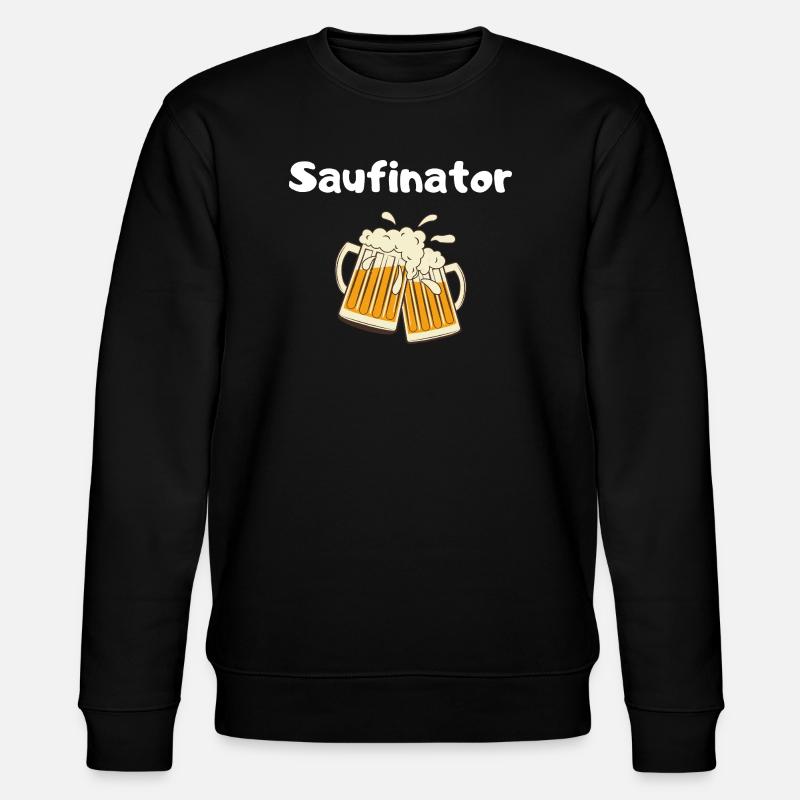 Saufinator - Stanley/Stella Unisex Bio-Sweatshirt CHANGER  - Schwarz