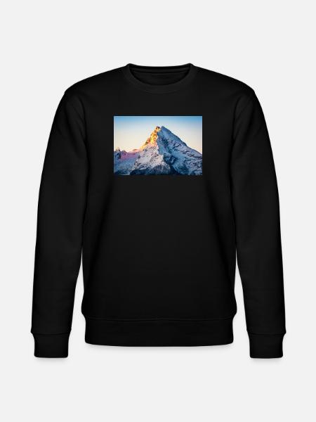 Watzmann at sunrise - Stanley/Stella CHANGER Unisex Organic Sweatshirt - black
