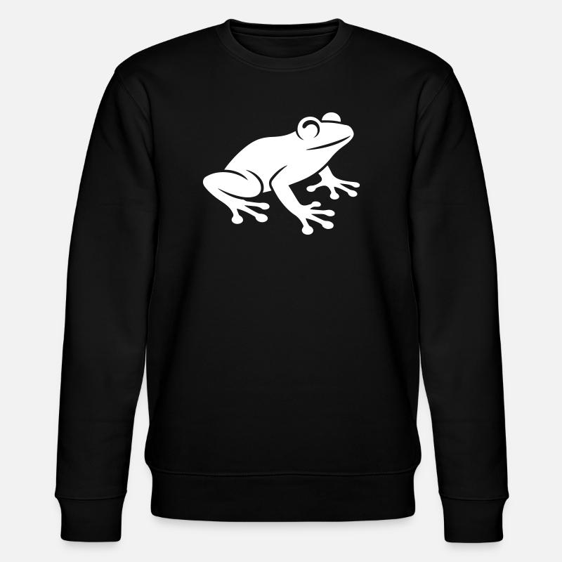 Frosch Symbol - Stanley/Stella Unisex Bio-Sweatshirt CHANGER  - Schwarz