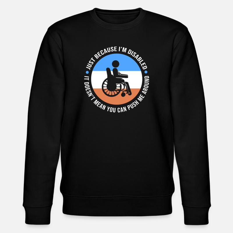 Rollstuhl - Stanley/Stella Unisex Bio-Sweatshirt CHANGER  - Schwarz