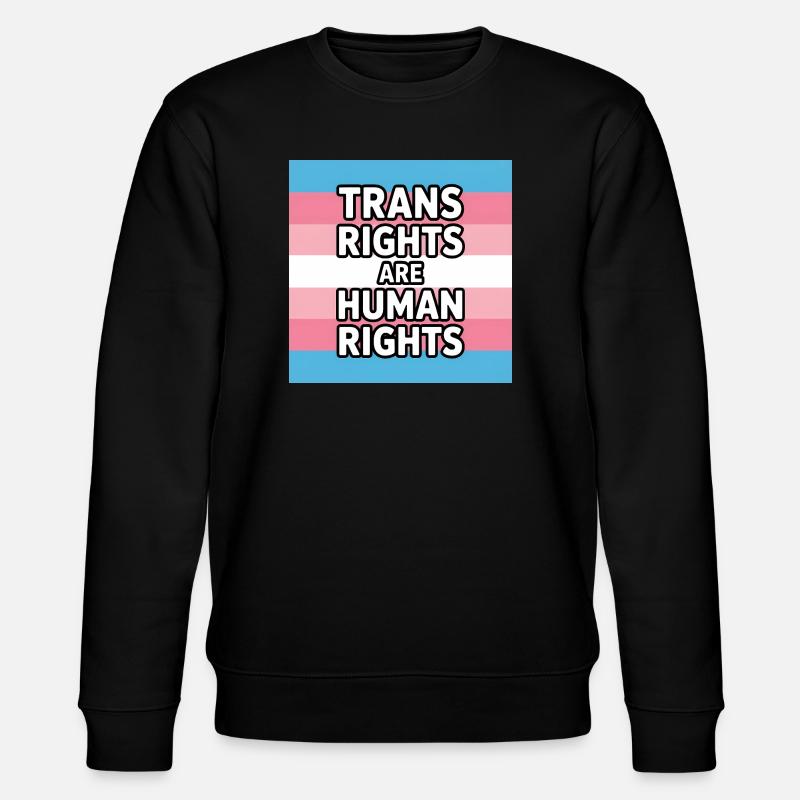 Trans-Rechte sind Menschenrechte – Pride Tee - Stanley/Stella Unisex Bio-Sweatshirt CHANGER - Schwarz